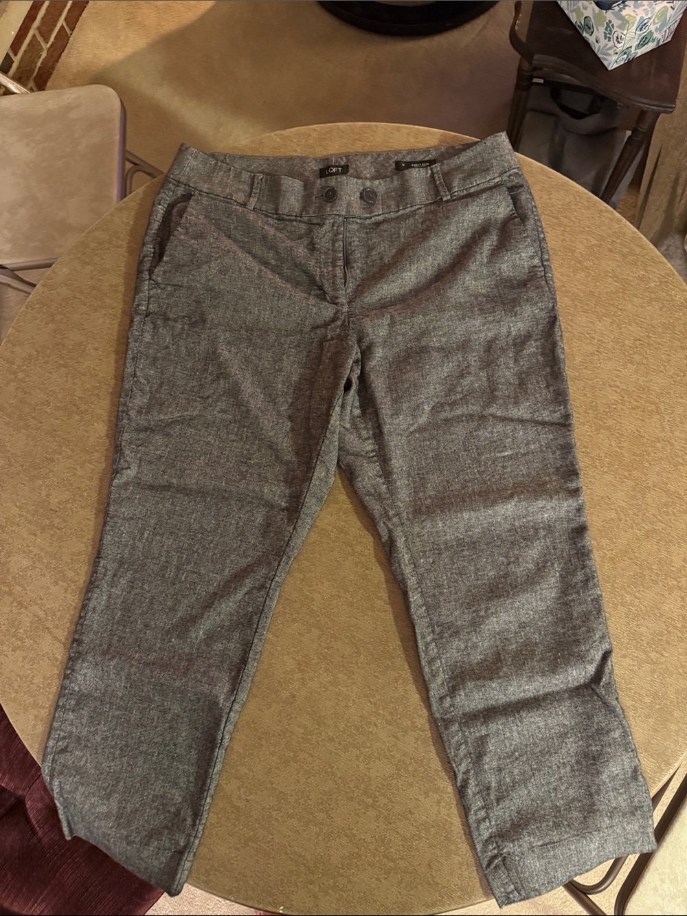 LOFT Men's Gray Dress Trousers